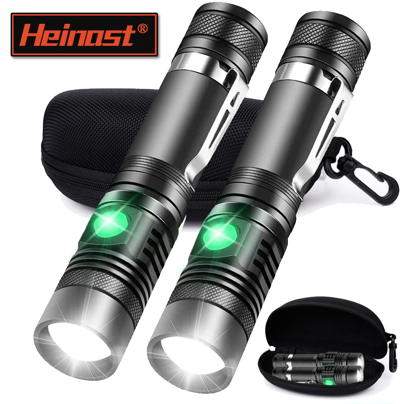 Rechargeable T6 Handheld Flash - Outdoor Lighting Black ulasan dan harga