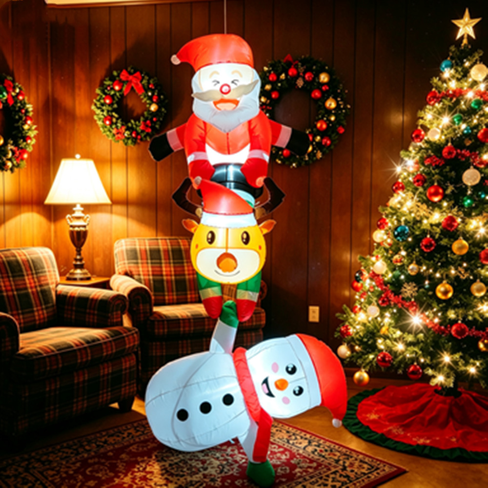 8FT Christmas Inflatable Snowm - Outdoor Lighting Effects ulasan dan harga