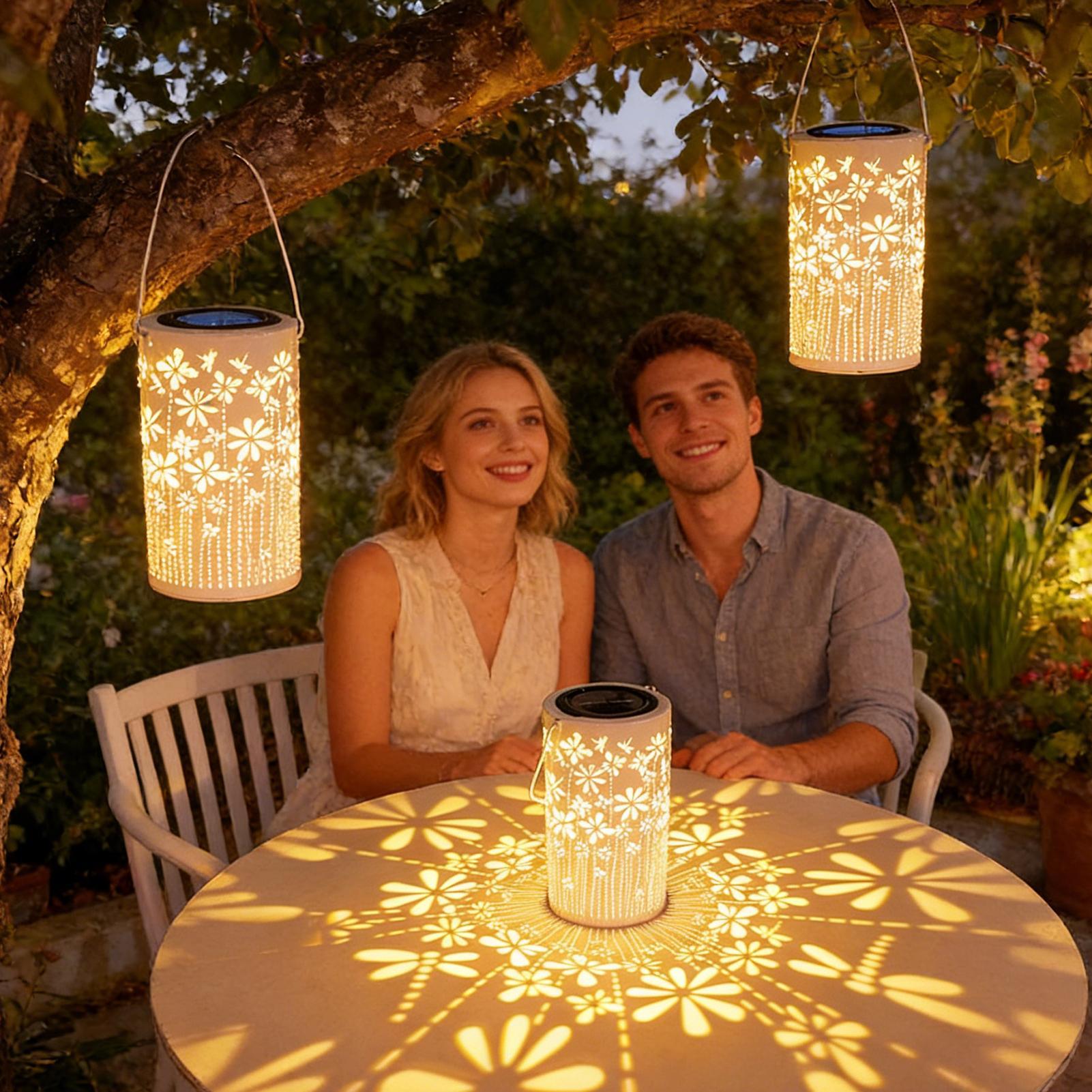 Solar Lanterns Colorful Metal  - Outdoor Lighting Pathway ulasan dan harga