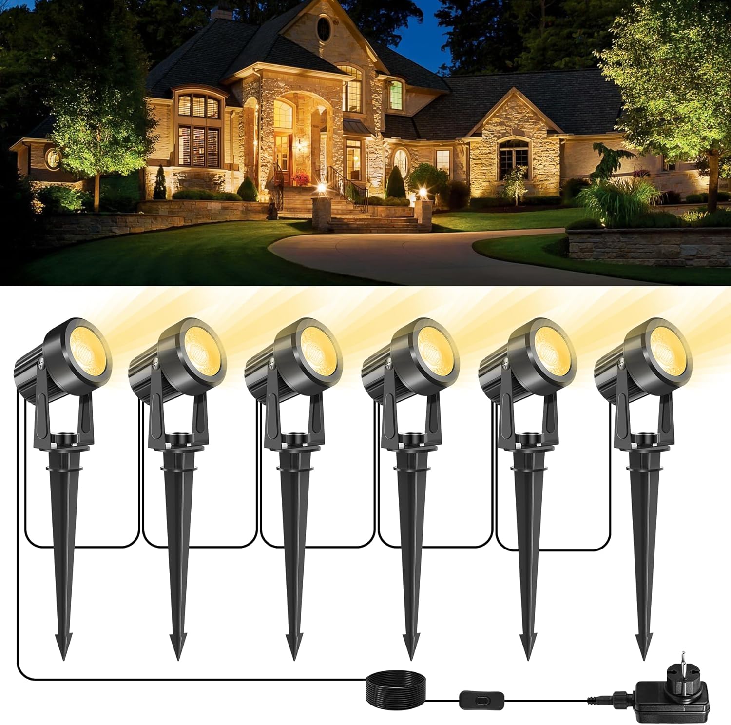 3000K Outdoor Spotlight Garden - Outdoor Lighting Uk ulasan dan harga